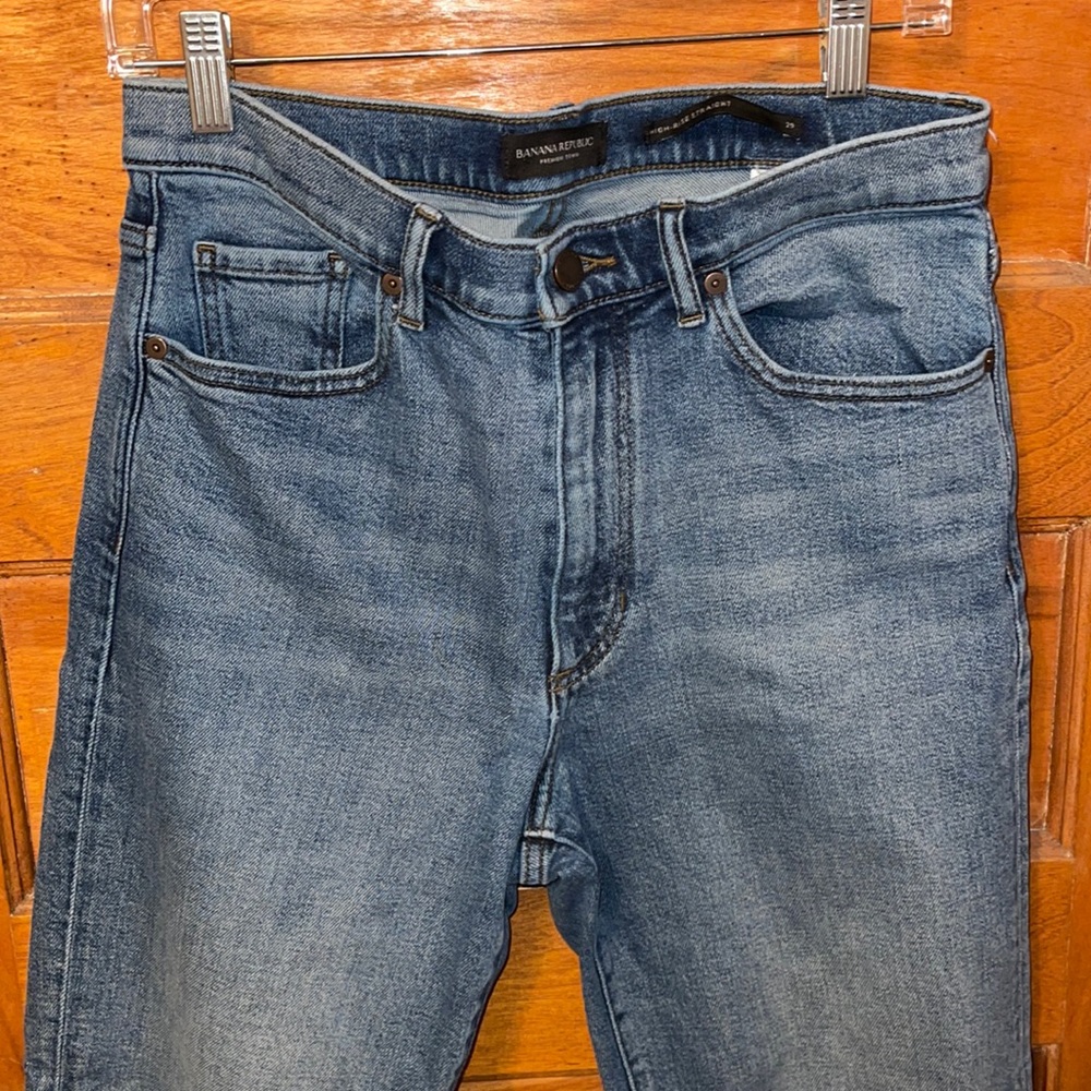 BR high rise straight leg jeans